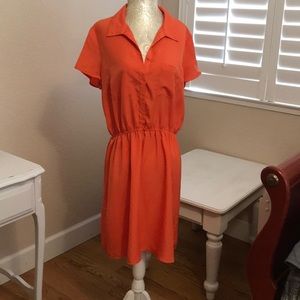 NWOT Tacera orange polyester